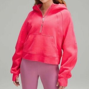 Lululemon Scuba Oversized Half-Zip Hoodie Glaze Pink in XS/S